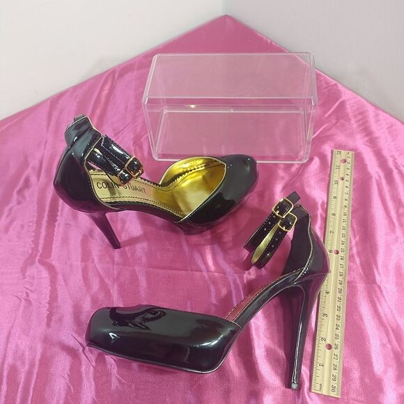 Colin Stuart Womens SZ 7.5M Black Heels. Condition is Pre-owned. - Picture 8 of 11